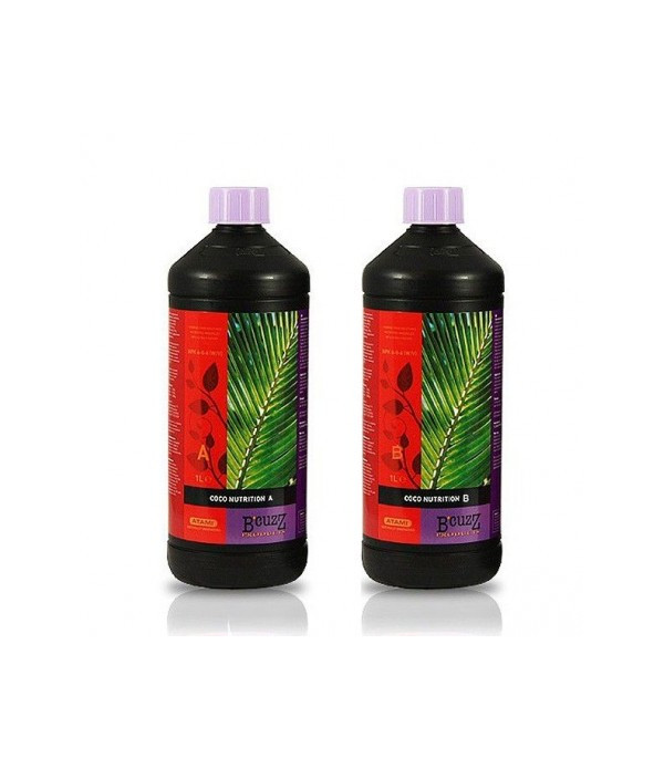 Bote de fertilizantes de 1L Coco A+B B´cuzz de Atami.
