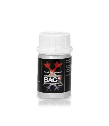Bote pequeño de 60ml que contiene Root Stimulator.