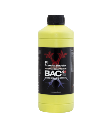 Botella de F1 Extreme Booster, para la etapa floral.