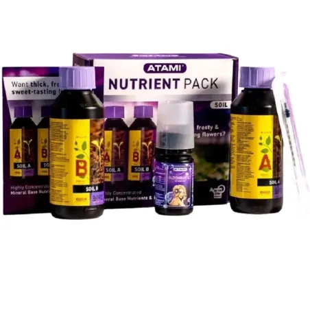 Imagen con los articulos del nutrient pack de atami
