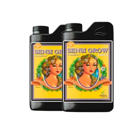 Fertilizantes Sensi Grow PH Perfect, parte A y parte B de Advanced Nutrients.