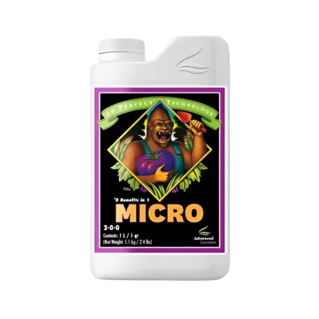Envase de 1 litro de Micro Ph Perfect de Advanced Nutrients.
