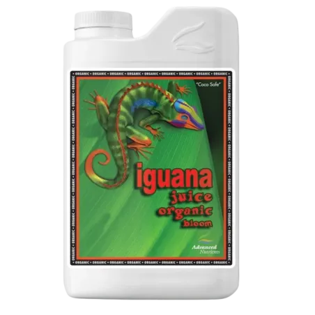 Envase de Organic Iguana Juice Bloom de Advanced Nutrients.