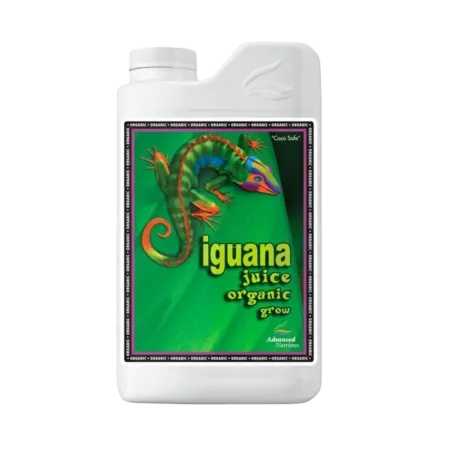 Envase de Organic Iguana Juice Grow de Advanced Nutrients.