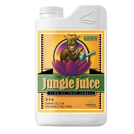 Envase de Jungle Juice Grow de Advanced Nutrients.