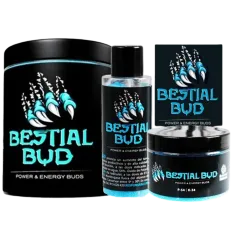 Envases del fertilizante Bestial Bud de Bestial Nutrients.