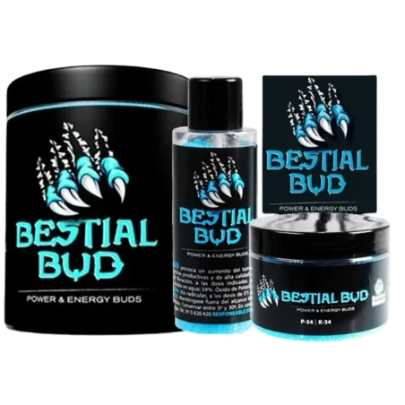 Envases del fertilizante Bestial Bud de Bestial Nutrients.