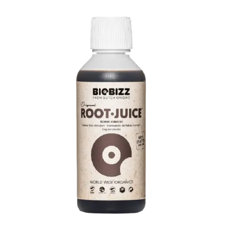 Envase de 1 litro de Root Juice de Biobizz.