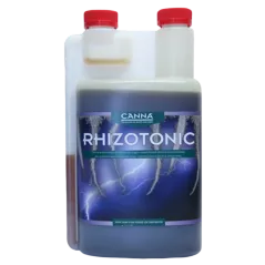 Botella de 1 litro de estimulador Rhizotonic, de Canna.