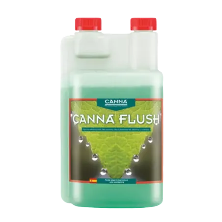 Bote de Canna Flush, aditivo para limpiar excesos de fertilizantes.