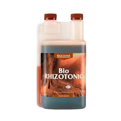 Envase de estimulador natural de raíces Bio Rhizotonic, de Canna.