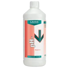 Envase de PH- Floración, para reducir el nivel de Ph, de Canna.