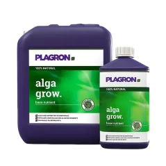 Envase de 1 litro de producto Alga Grow, para la etapa de crecimiento.