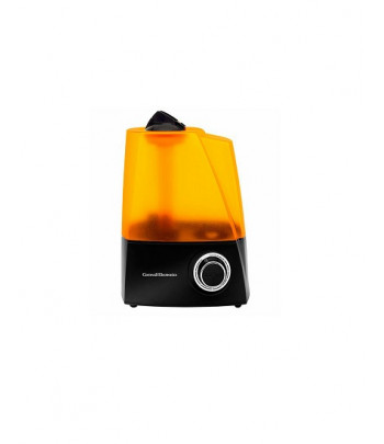 Humidificador de tamaño medio de 6 litros. Color naranja y negro.