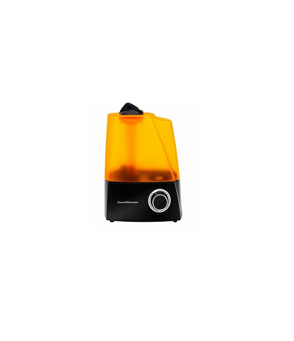 Humidificador de tamaño medio de 6 litros. Color naranja y negro.