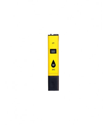 Instrumento para medir el PH, fabricado con plástico amarillo.