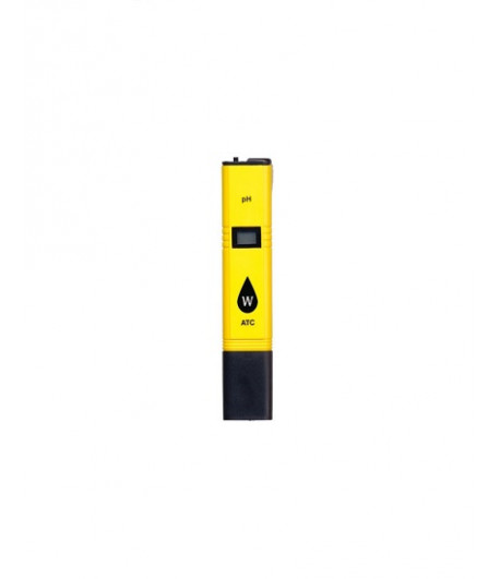 Instrumento para medir el PH, fabricado con plástico amarillo.