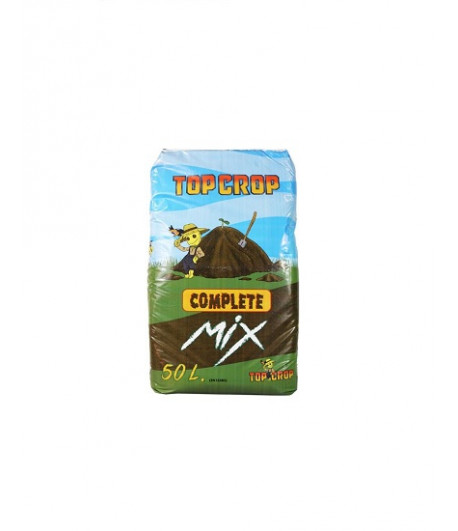 Saco de sustrato Top Crop Complet Mix, de 50 litros.