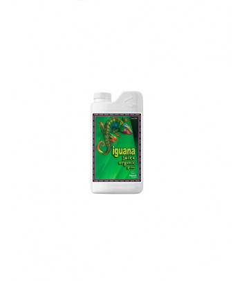 Botella de Organic Iguana Juice Grow, para la fase de crecimiento.